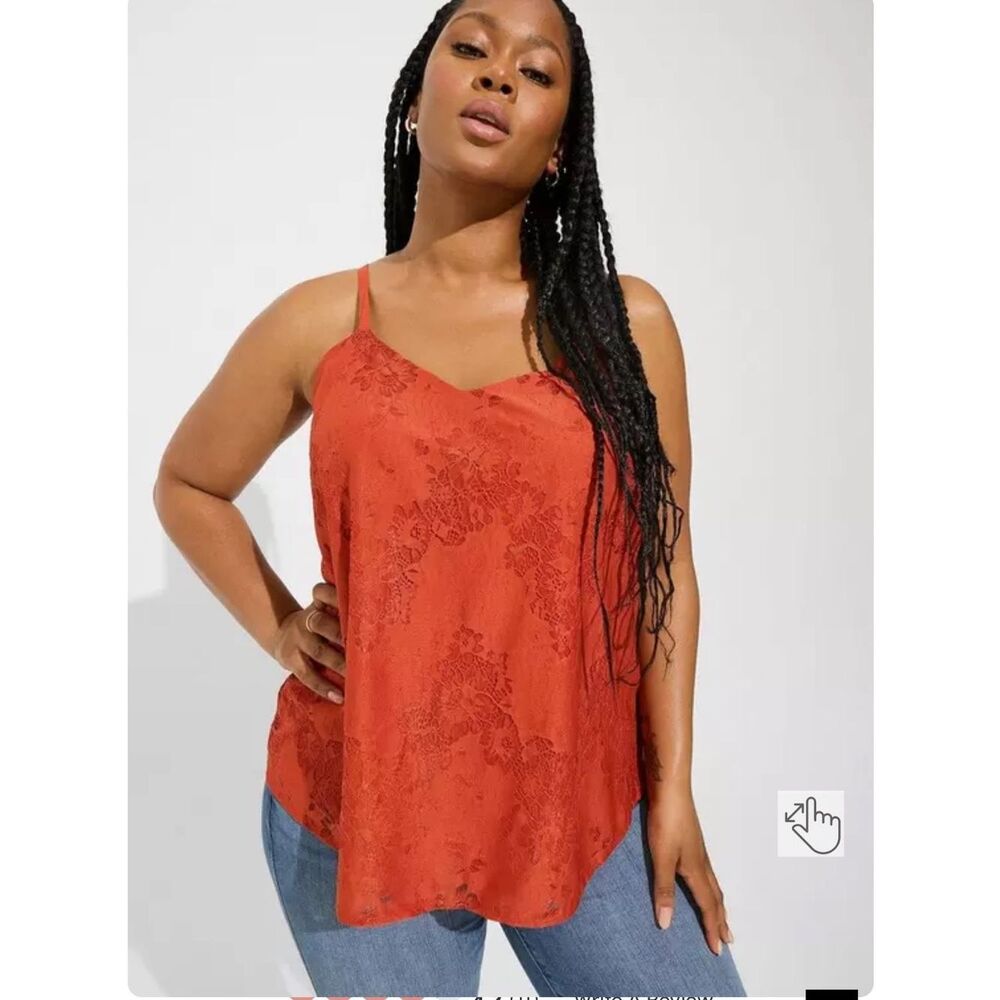 EUC torrid Sophie Floral Lace Cami - Size 1